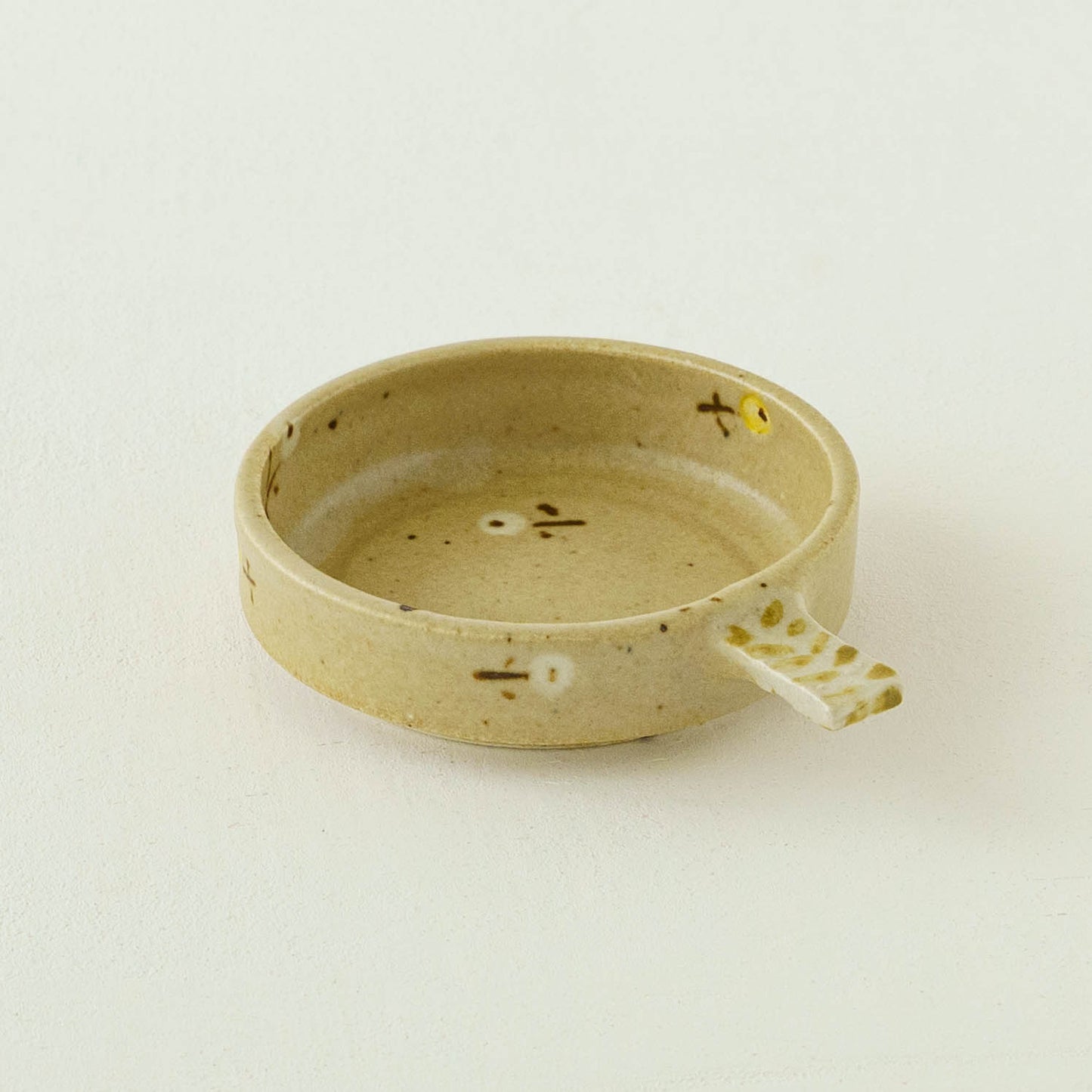 Dip Dish　小　お花　ライトブラウン｜原田晴子