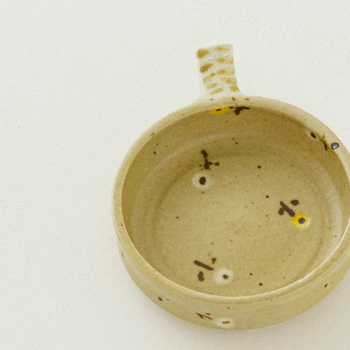 Dip Dish　小　お花　ライトブラウン｜原田晴子