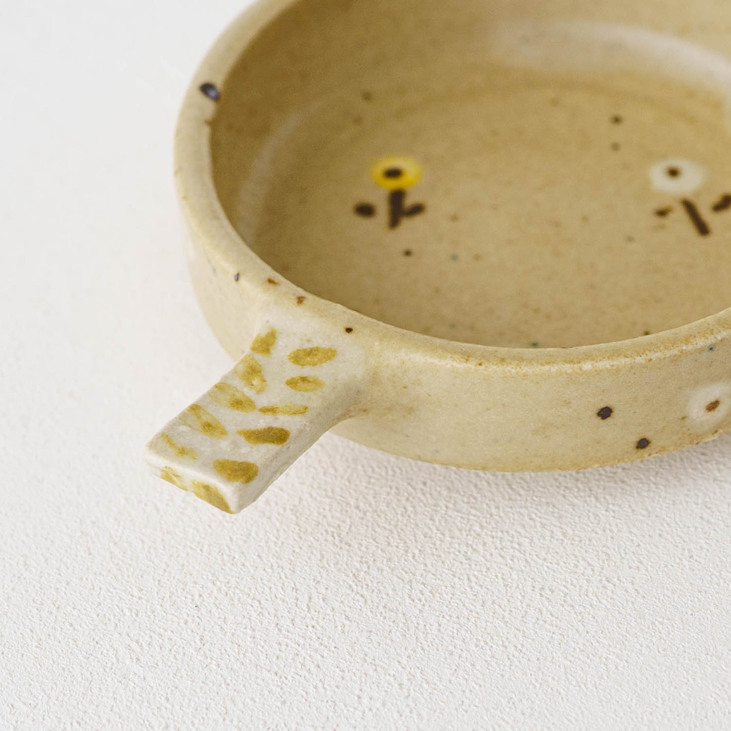 Dip Dish　小　お花　ライトブラウン｜原田晴子