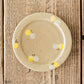 15cm rim plate butterfly light brown x yellow | Haruko Harada