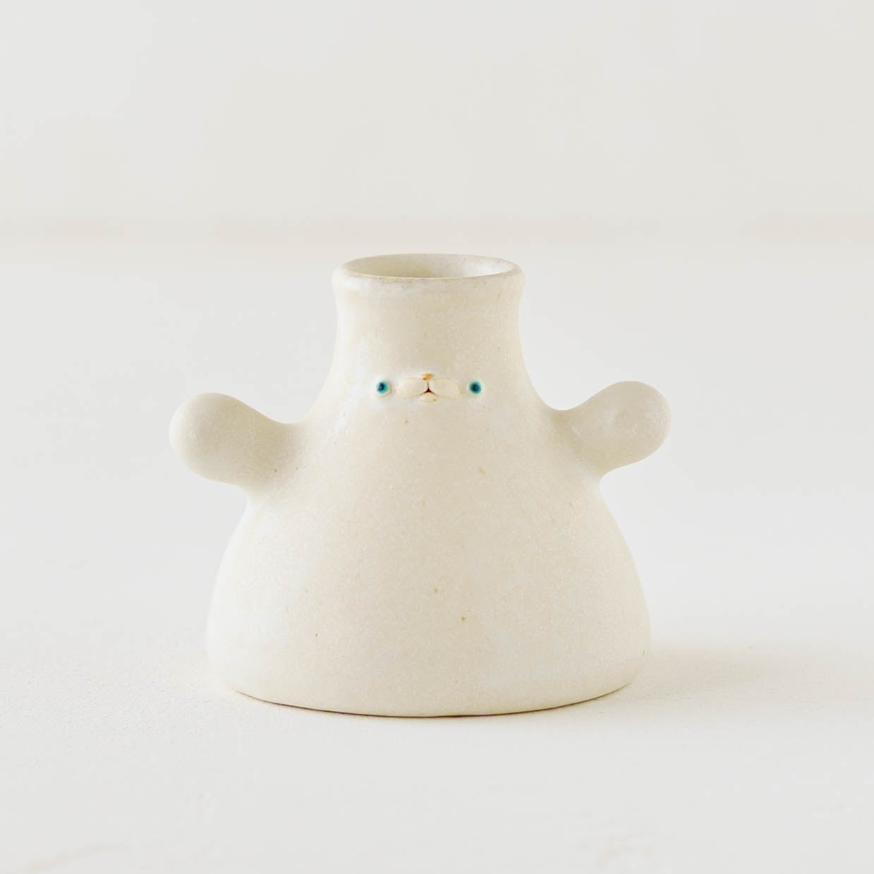 陶芸作家 堀江遼子 frasco vase white｜鎌倉山 作家もののうつわ通販
