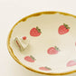 Strawberry round plate L | Kei Kajita