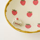 Strawberry round plate L | Kei Kajita