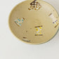 Flat bowl light brown x turquoise blue | Harada Haruko
