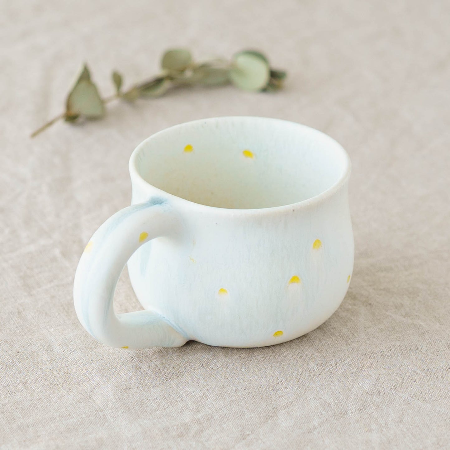 poco mug　yellow x dot｜堀江遼子