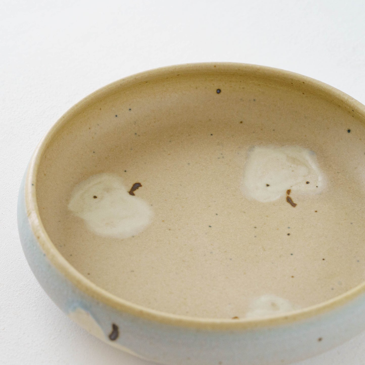 Bowl L apple light brown x light blue | Harada Haruko