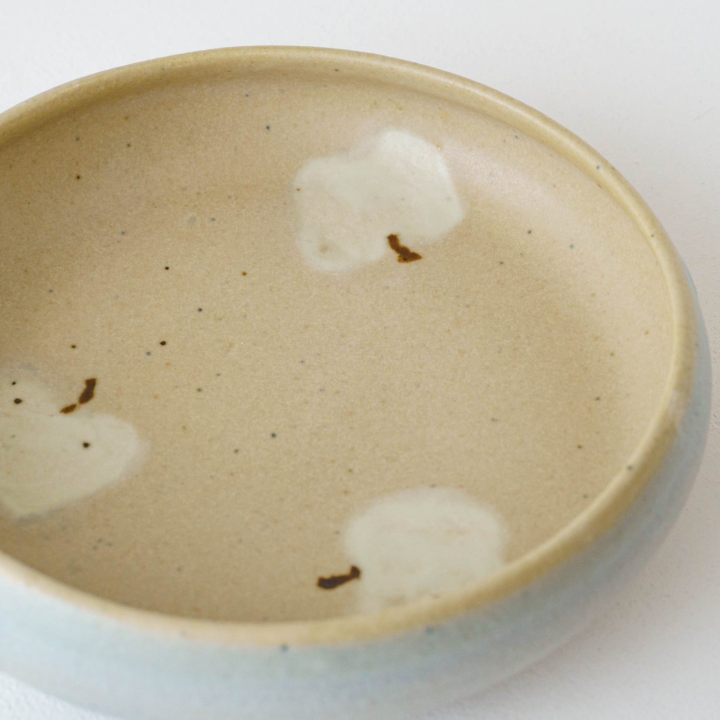 Bowl L apple light brown x light blue | Harada Haruko