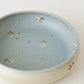 Bowl  L flower light blue x white | Haruko Harada