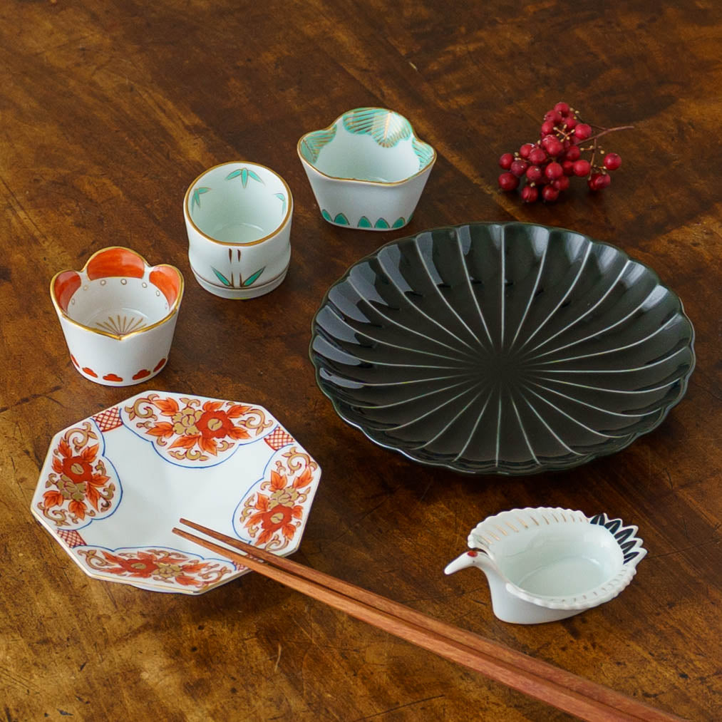 Bean bowl crane   | Arita ware