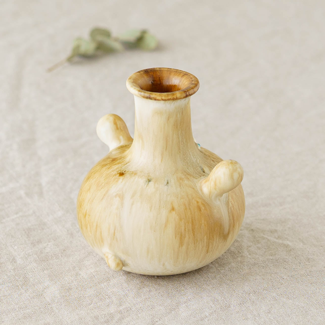 陶芸作家 堀江遼子 frasco vase brown｜鎌倉山 作家もののうつわ通販