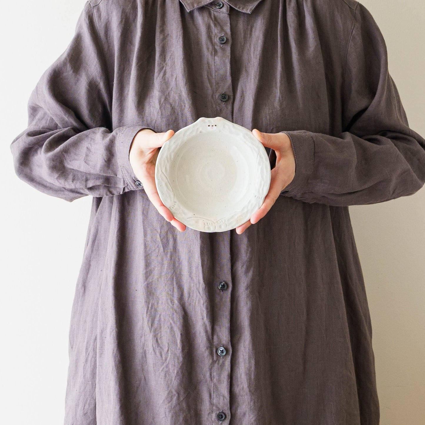 Bowl S Bear White | Mikiko Kato