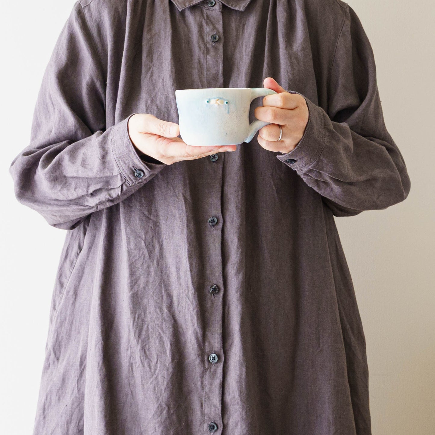 poco mug　light blue｜堀江遼子