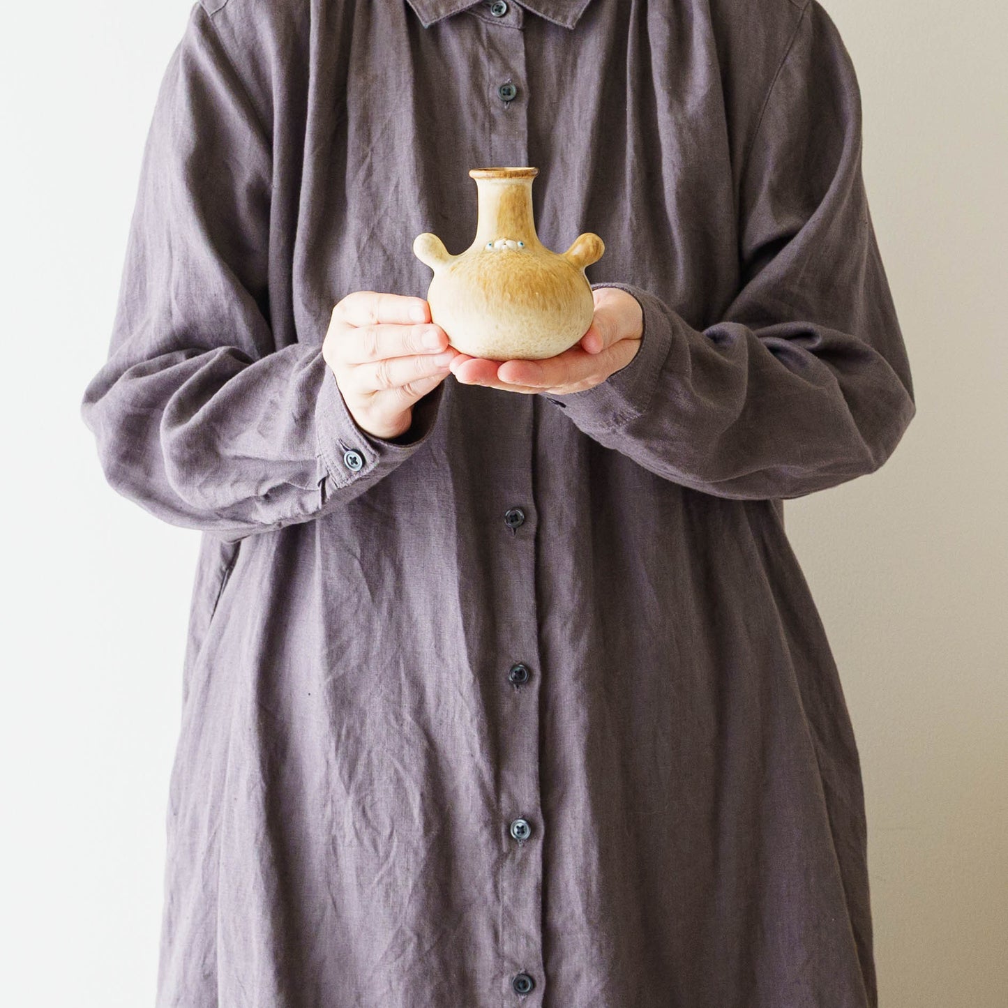 frasco vase　brown｜堀江遼子