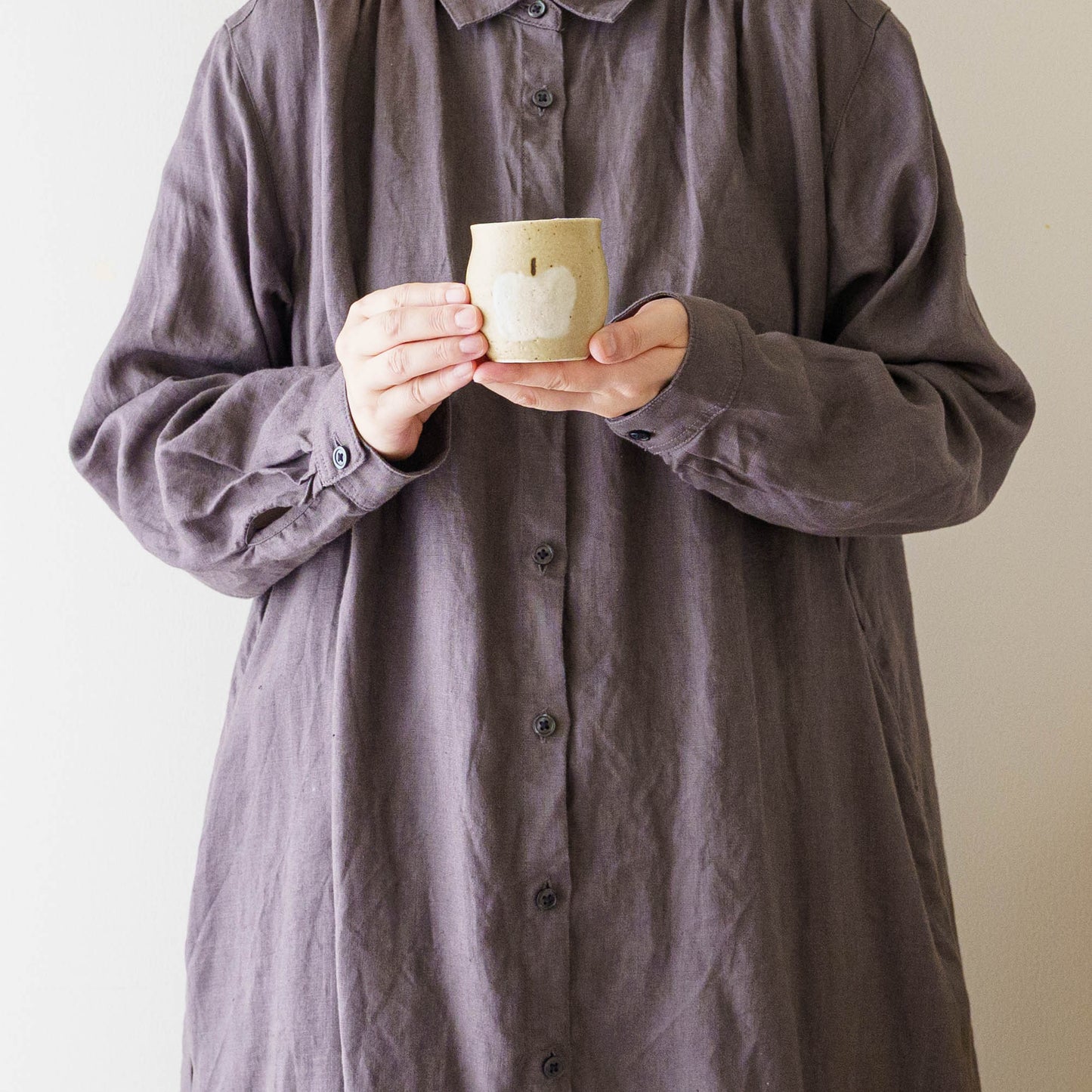 Flute cup S apple brown | Harada Haruko