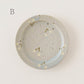 15cm rim plate cherry light blue (white) | Harada Haruko