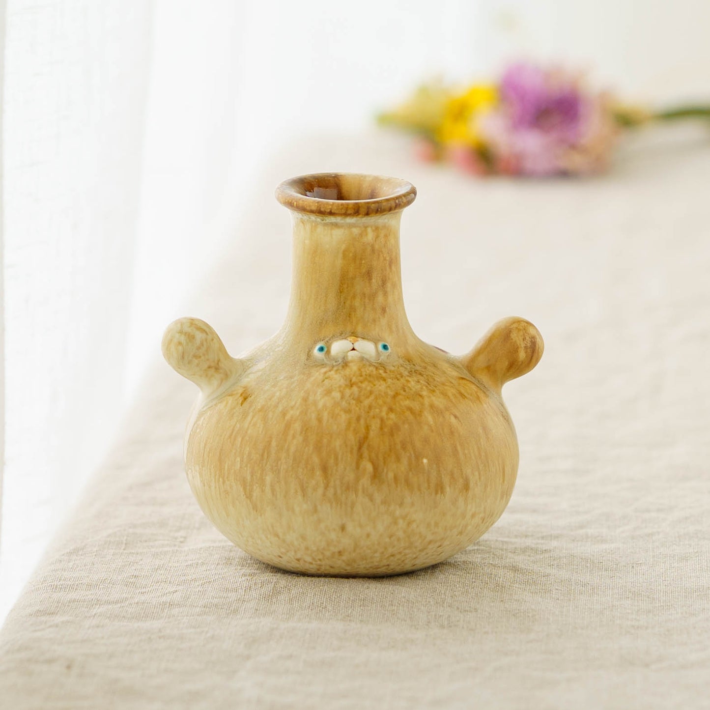 frasco vase　brown｜堀江遼子