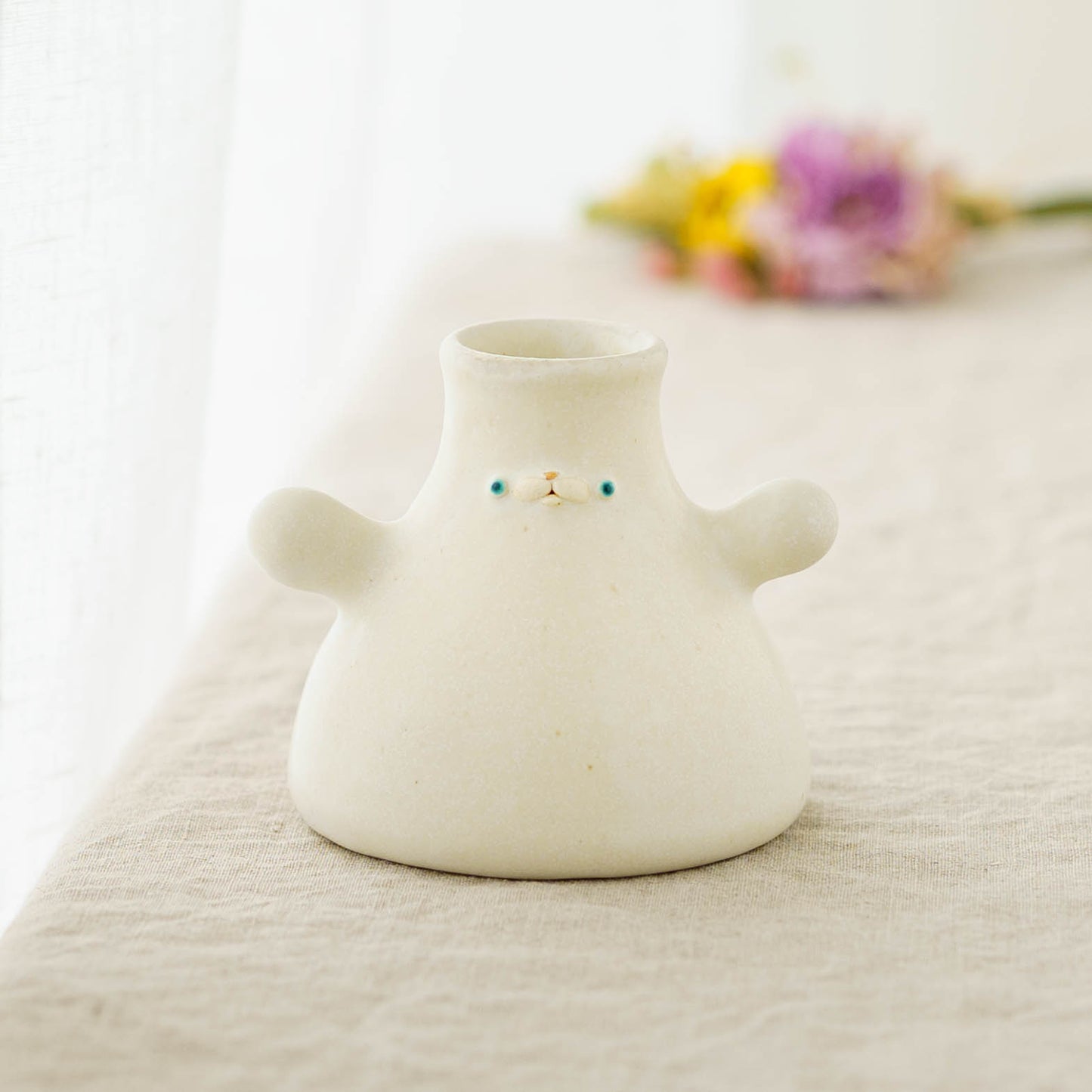 frasco vase　white｜堀江遼子