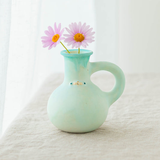 frasco vase　light green｜堀江遼子