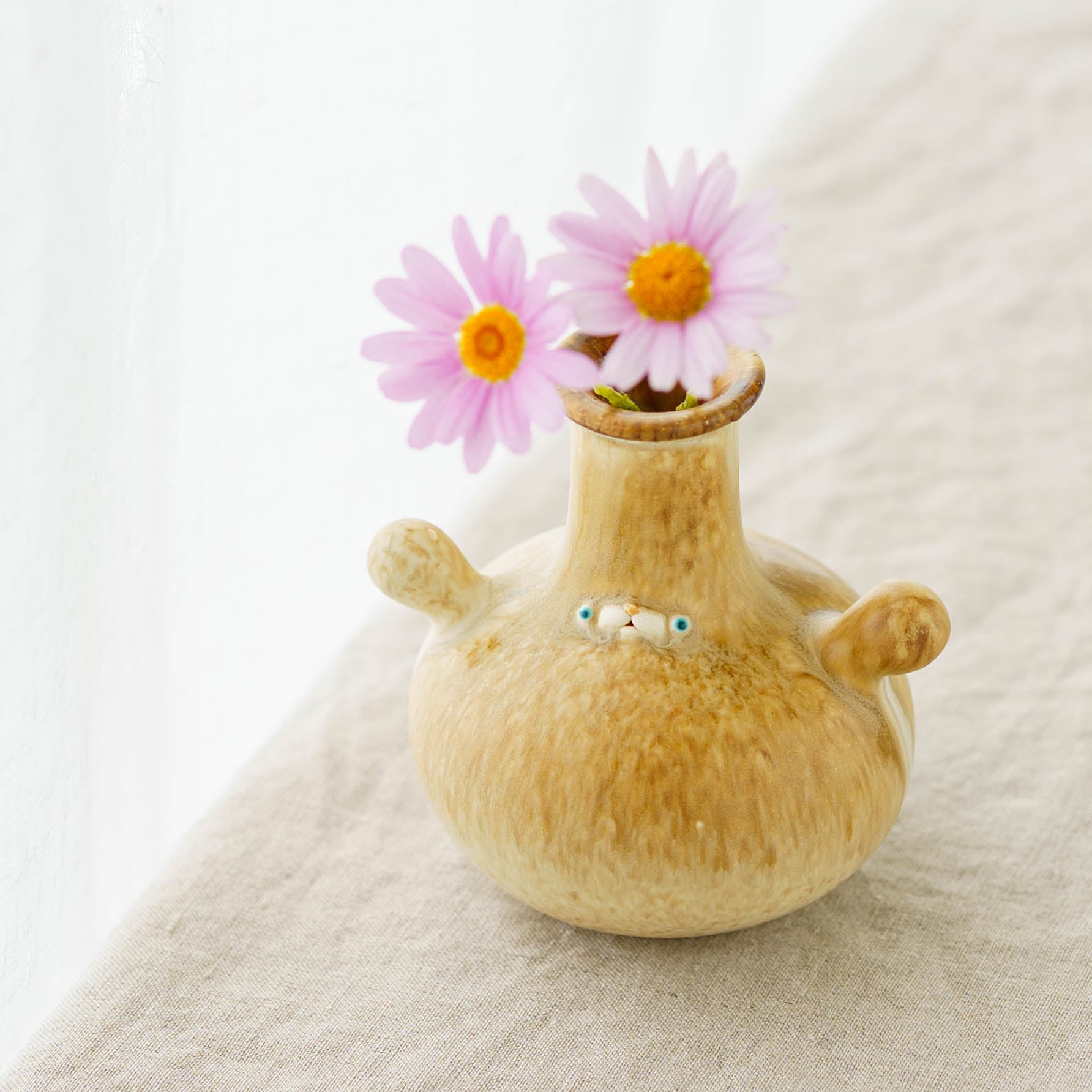陶芸作家 堀江遼子 frasco vase brown｜鎌倉山 作家もののうつわ通販