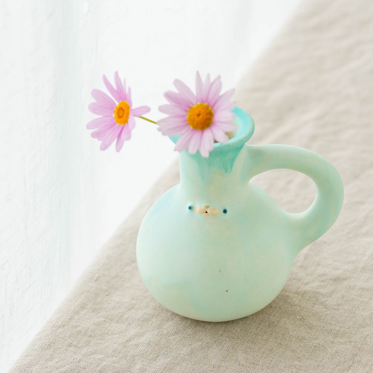 frasco vase　light green｜堀江遼子