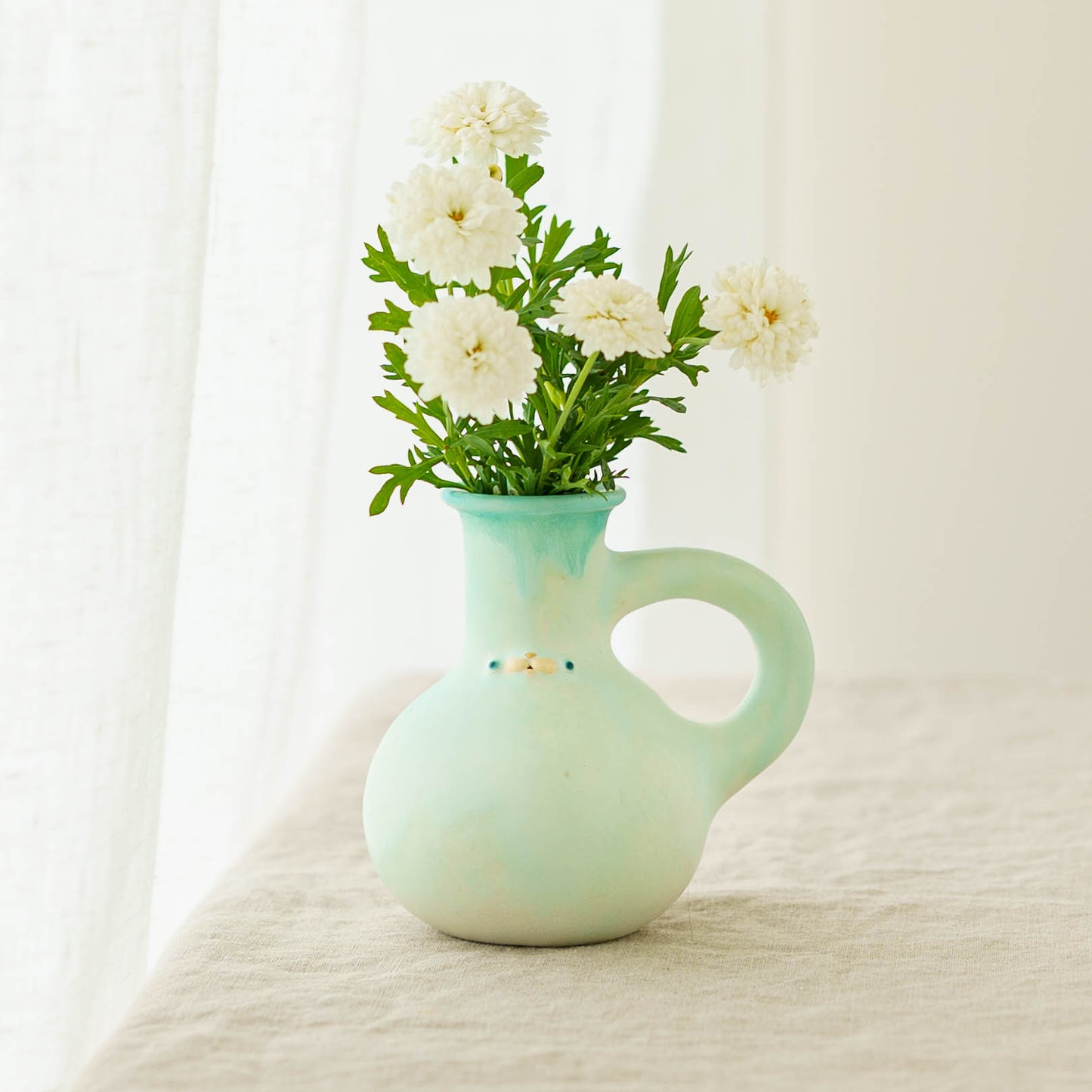 frasco vase　light green｜堀江遼子