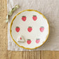 Strawberry round plate L | Kei Kajita