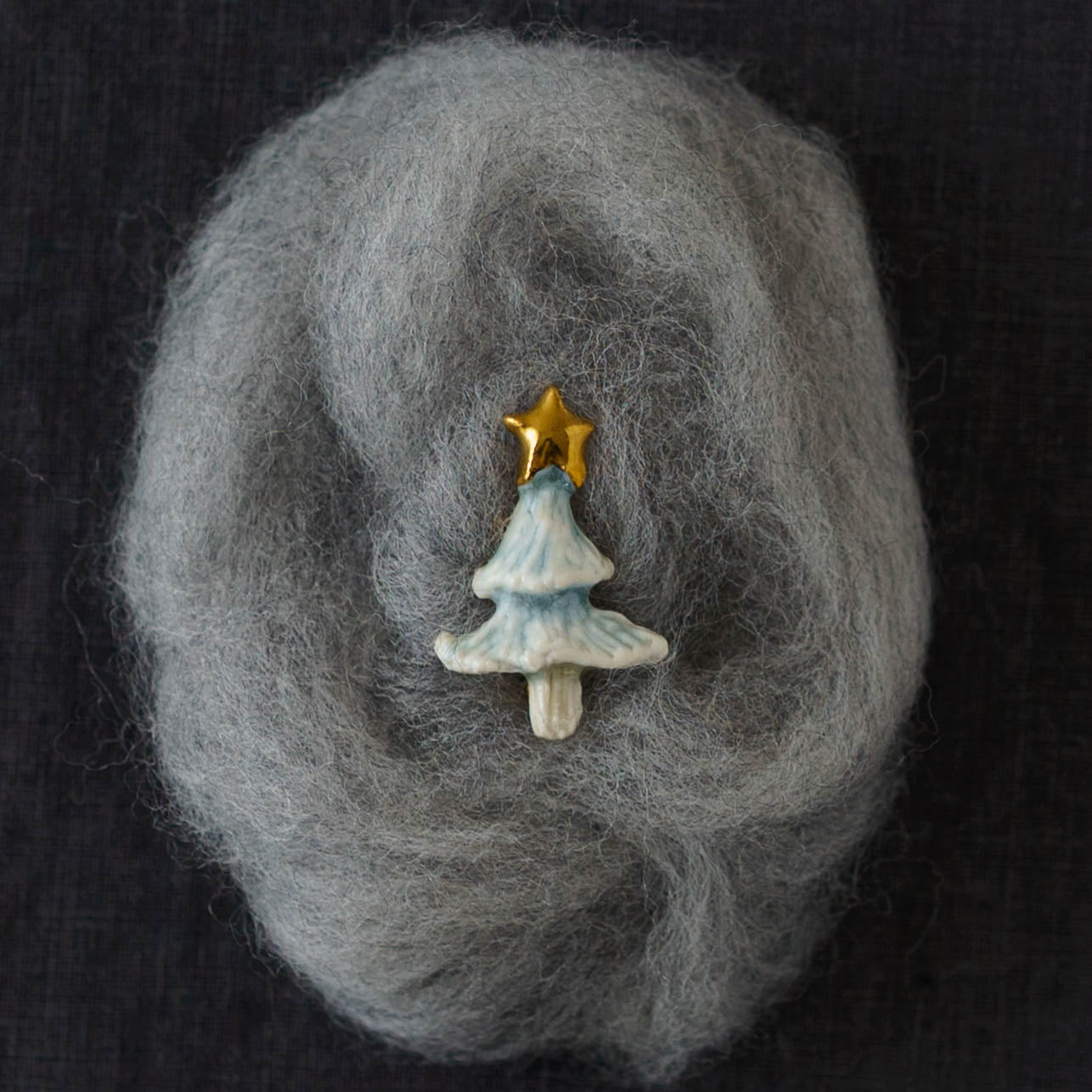 ツリー　水色｜ののむらみなみ