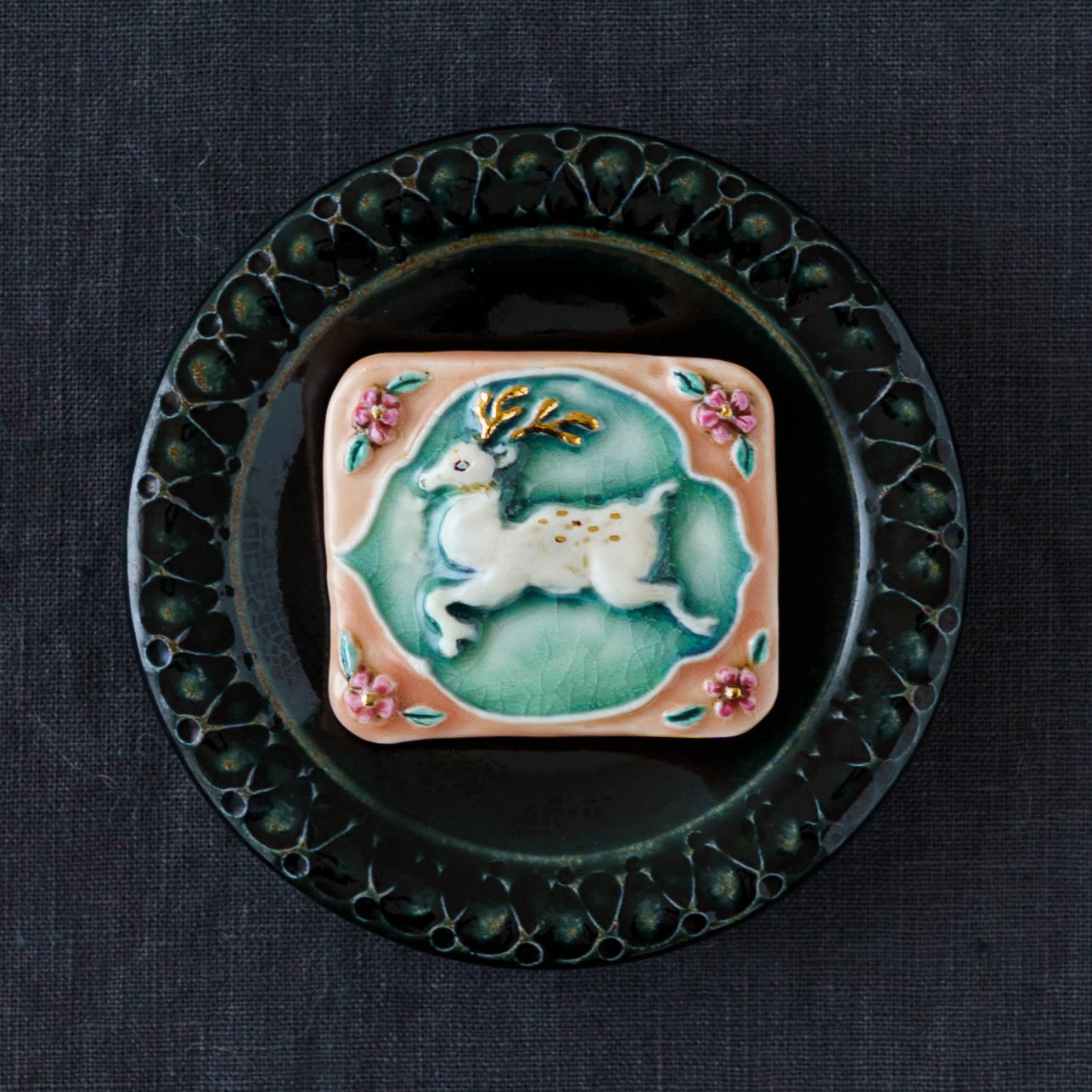 しかのレトロタイル桃｜ののむらみなみ