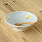 Flat bowl butterfly light blue x white | Harada Haruko
