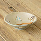Flat bowl light brown x turquoise blue | Harada Haruko