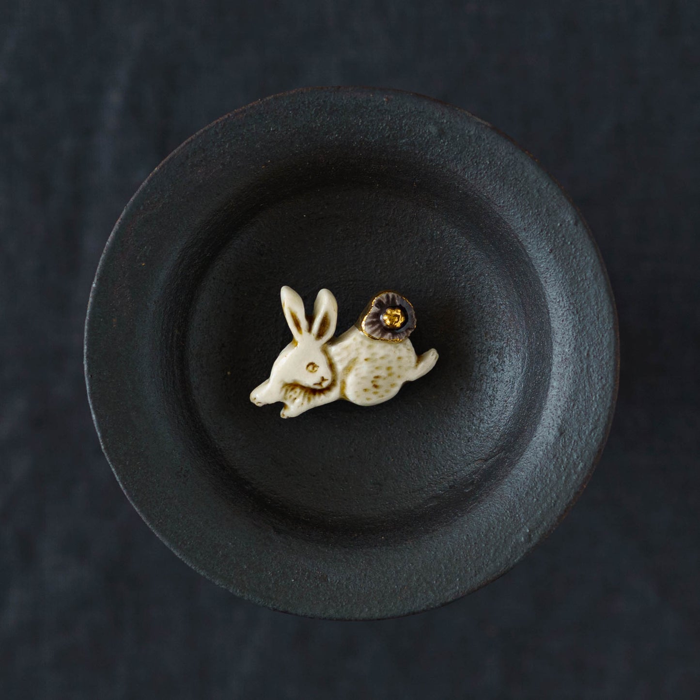 花とうさぎ　紫｜ののむらみなみ