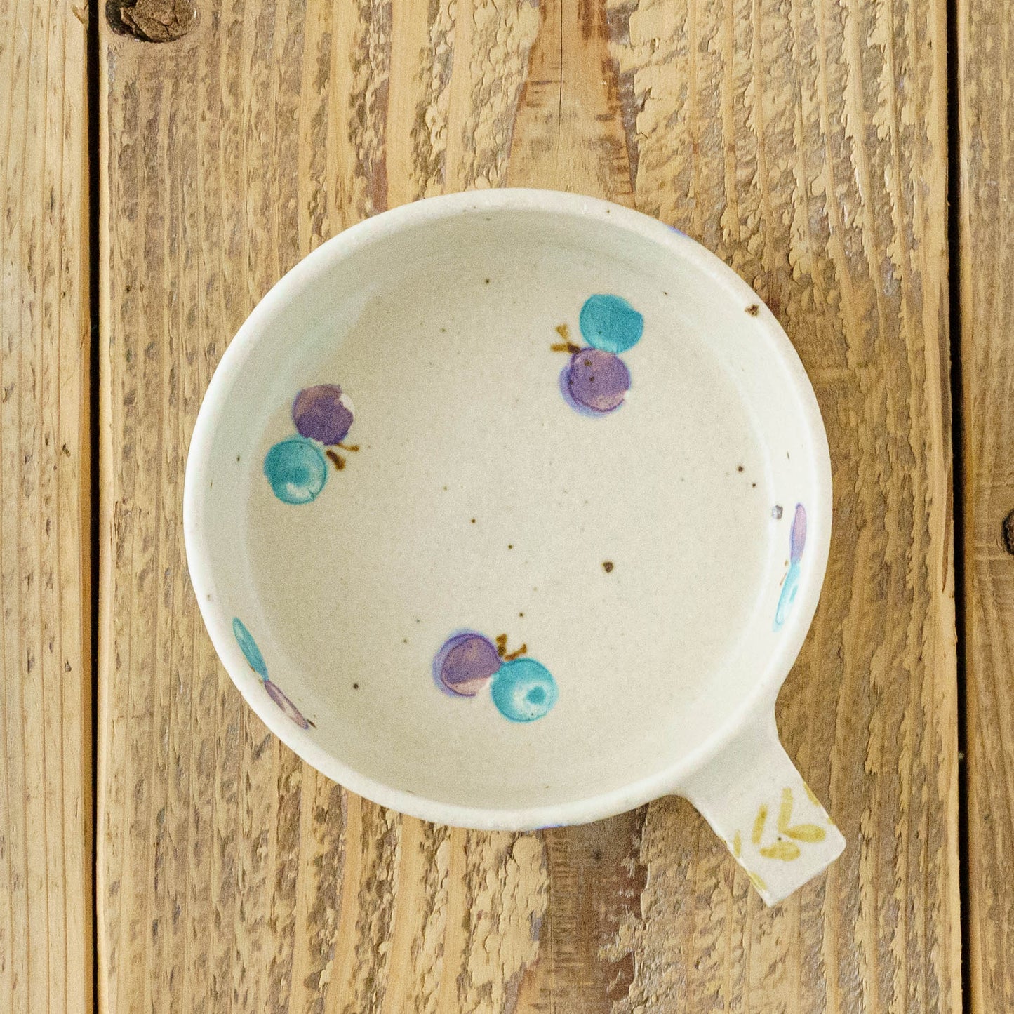 Dip Dish　中　ちょうちょ　オフホワイト｜原田晴子