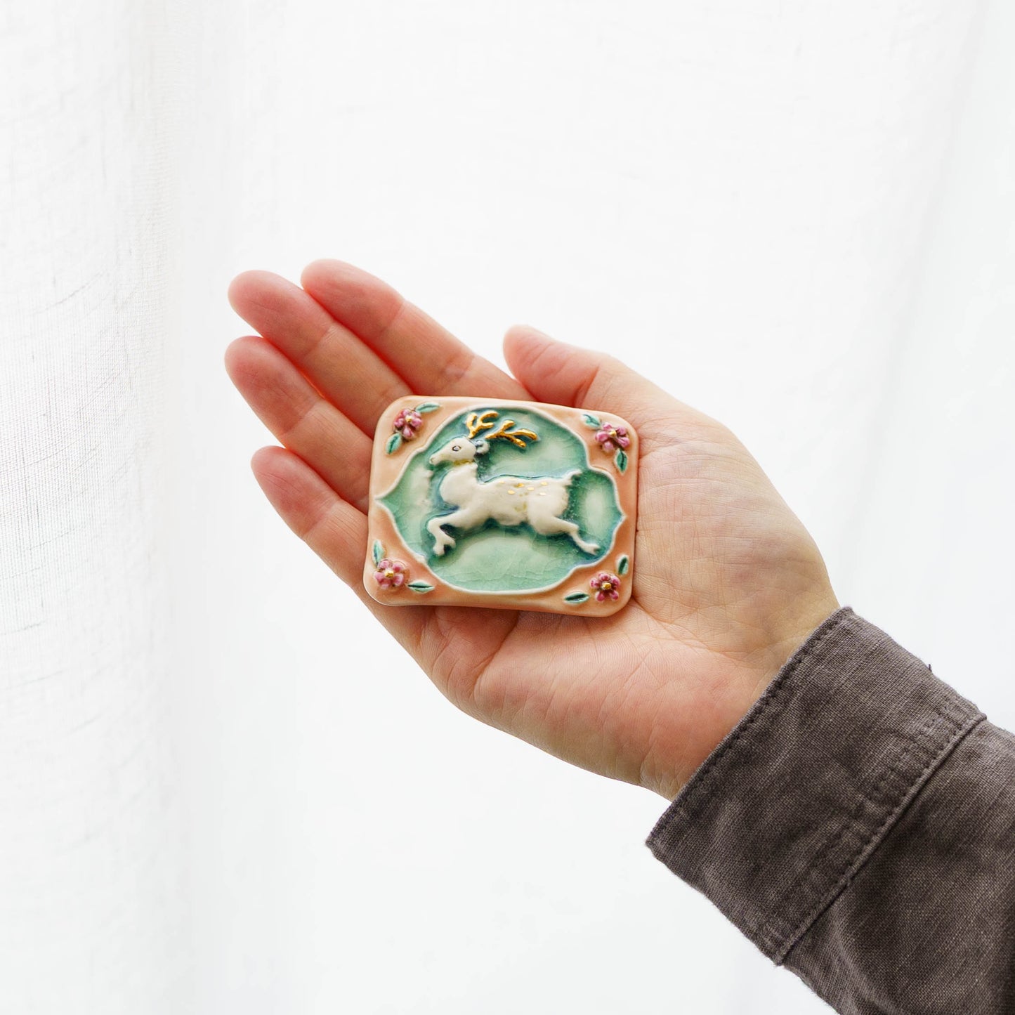 しかのレトロタイル桃｜ののむらみなみ