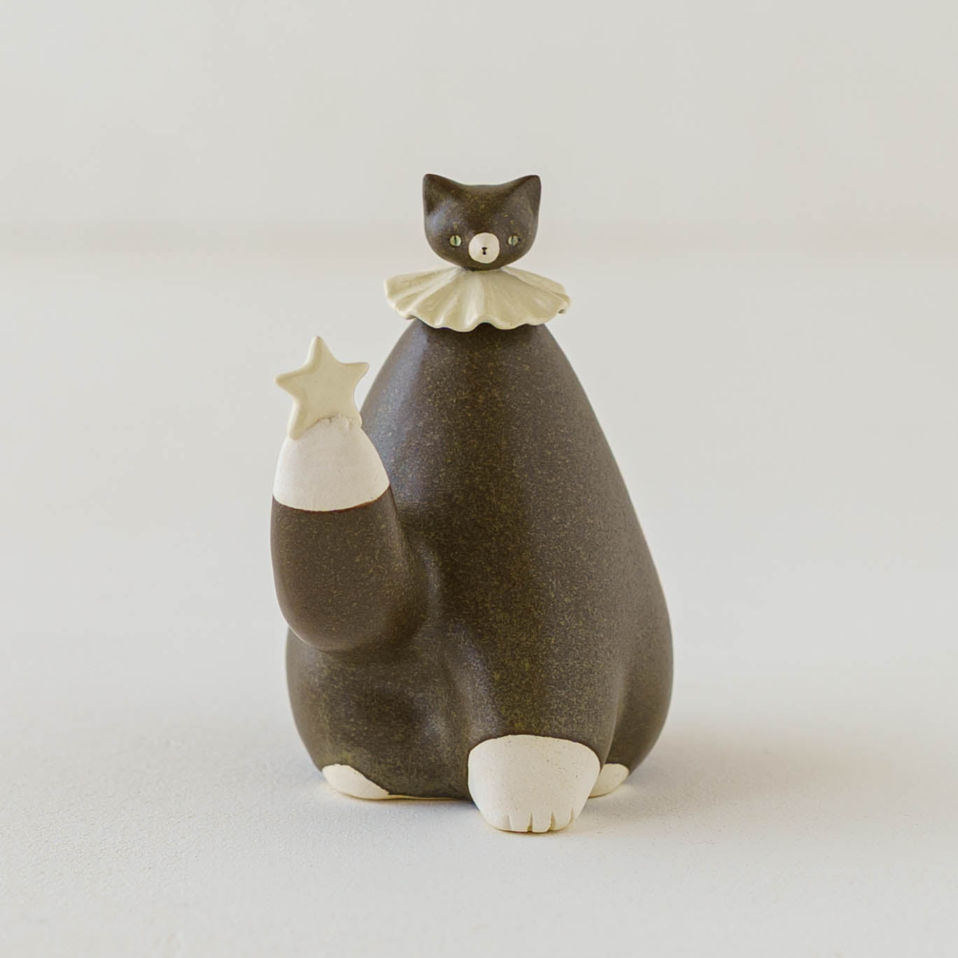 もりはるか　フリル猫ゴブレット✨新品未使用✨ 陶芸作家 もりはるか 星を持つねこ｜鎌倉山 作家もののうつわ通販 四季