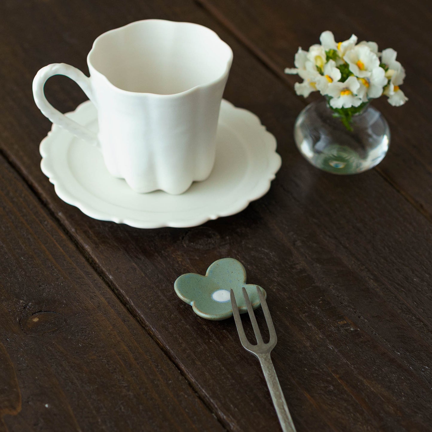 花箸置き　水色｜辻本路