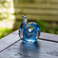 Snake S Blue (with black base) | Gokurakuji Glass Studio