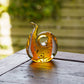 Snake S Yellow (with black base) | Gokurakuji Glass Studio