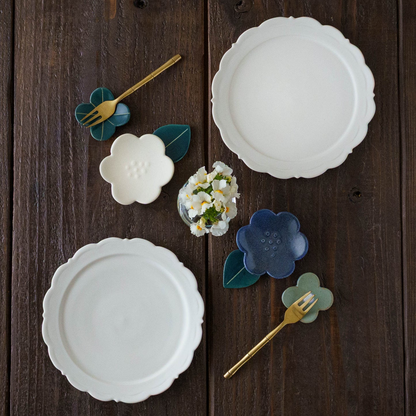 花箸置き　水色｜辻本路