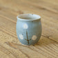 Flute cup S flower turquoise blue | Harada Haruko
