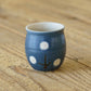 Flute cup S flower navy | Harada Haruko