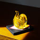 Snake S Yellow (with black base) | Gokurakuji Glass Studio