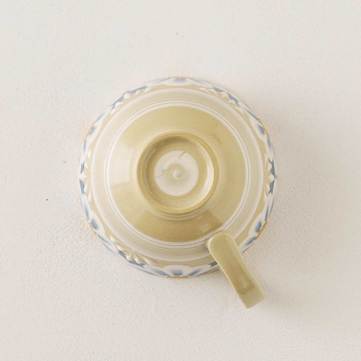 指描更紗　青　マグカップ｜アダチノポタリ