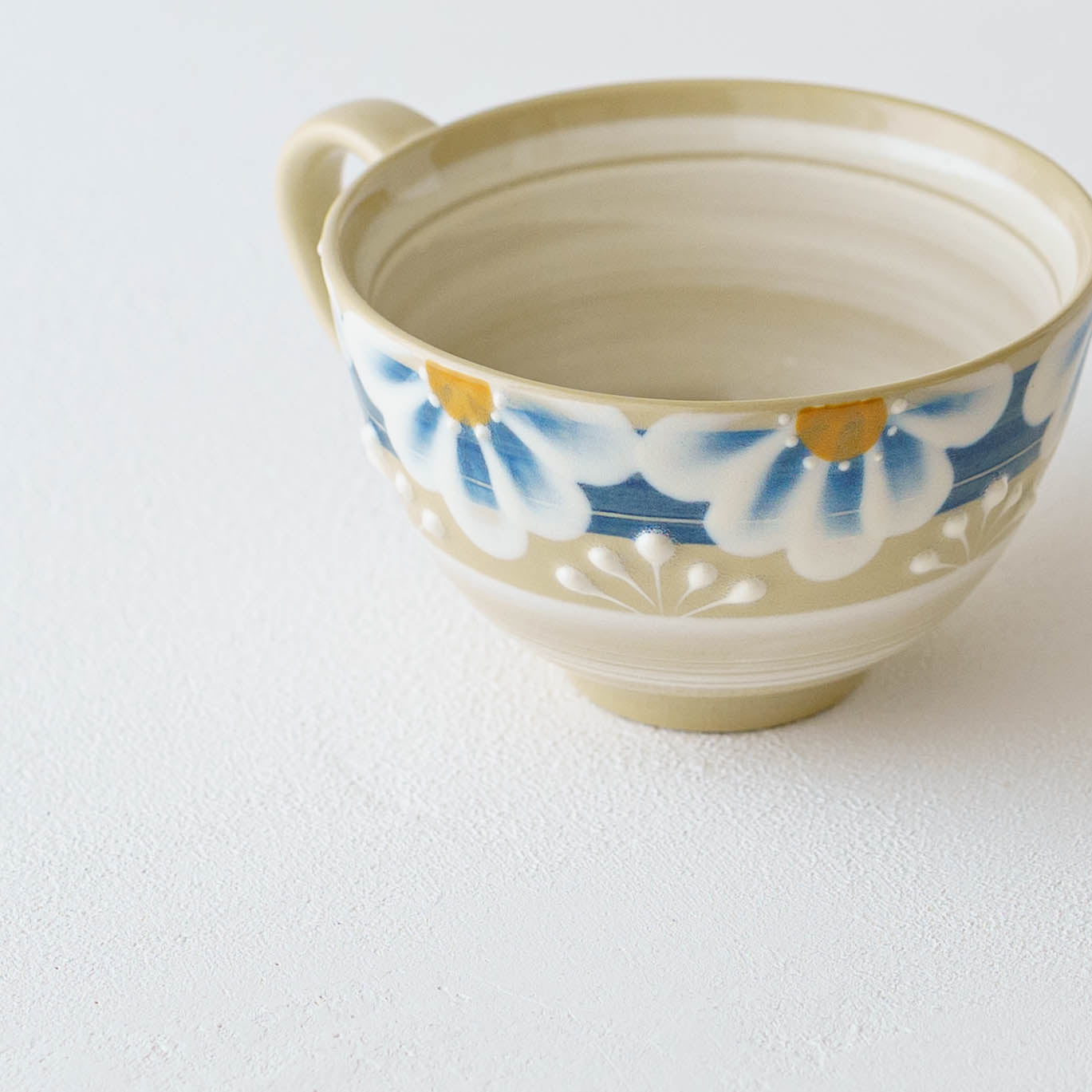 陶芸作家 アダチノポタリ 指描更紗 青 マグカップ｜和食器通販 四季折