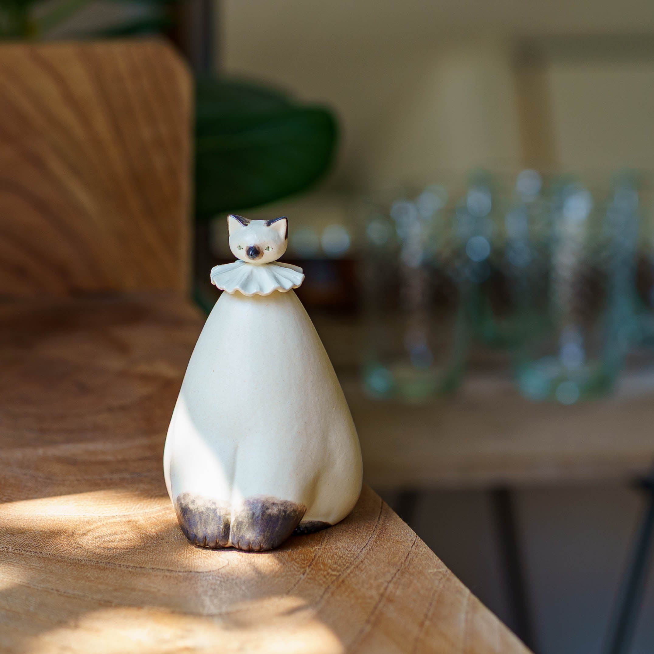 ち*︎様 もりはるか　猫オブジェ 陶芸作家 もりはるか おすわりねこ｜鎌倉山 作家もののうつわ通販 四季