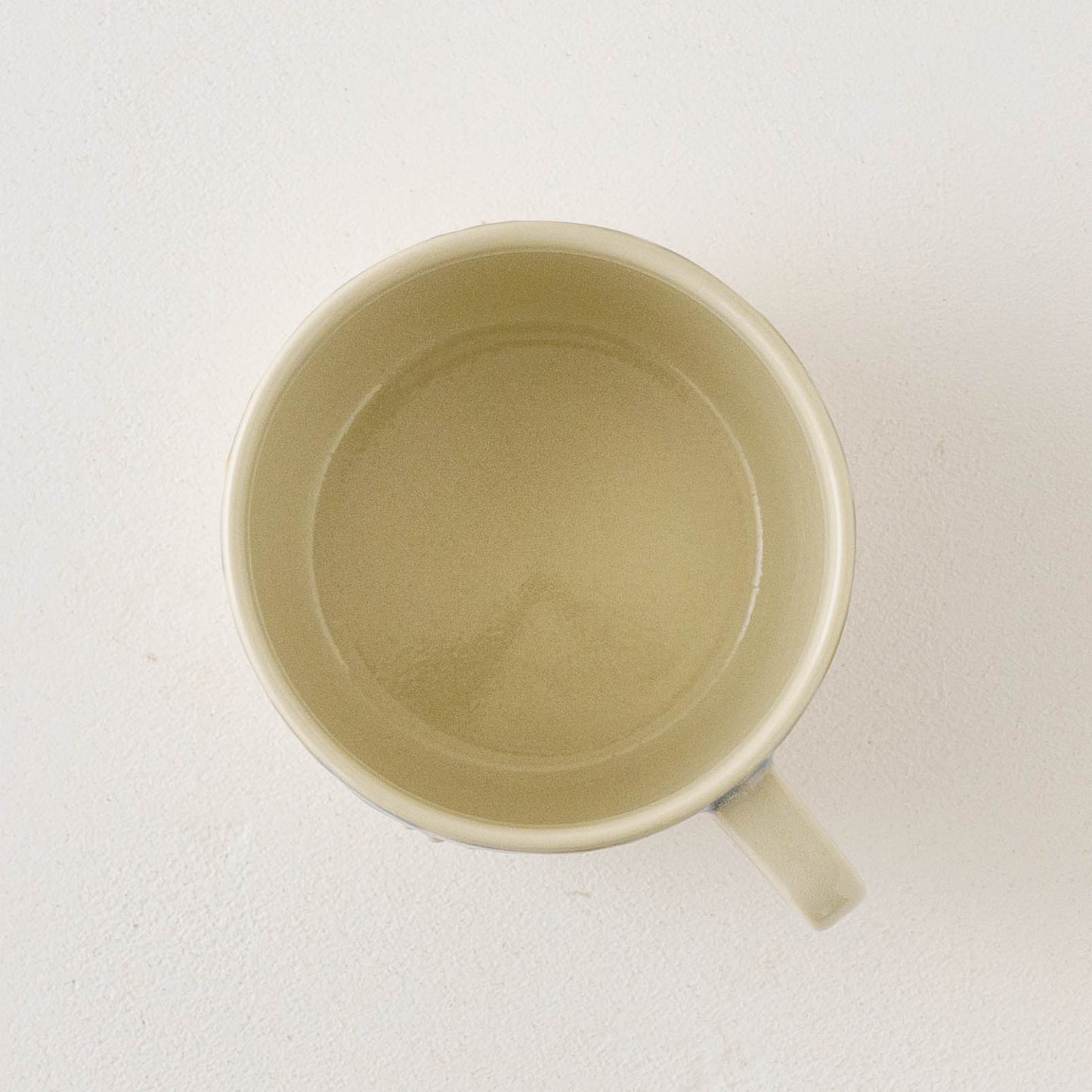 指描更紗　藍　角マグカップ｜アダチノポタリ