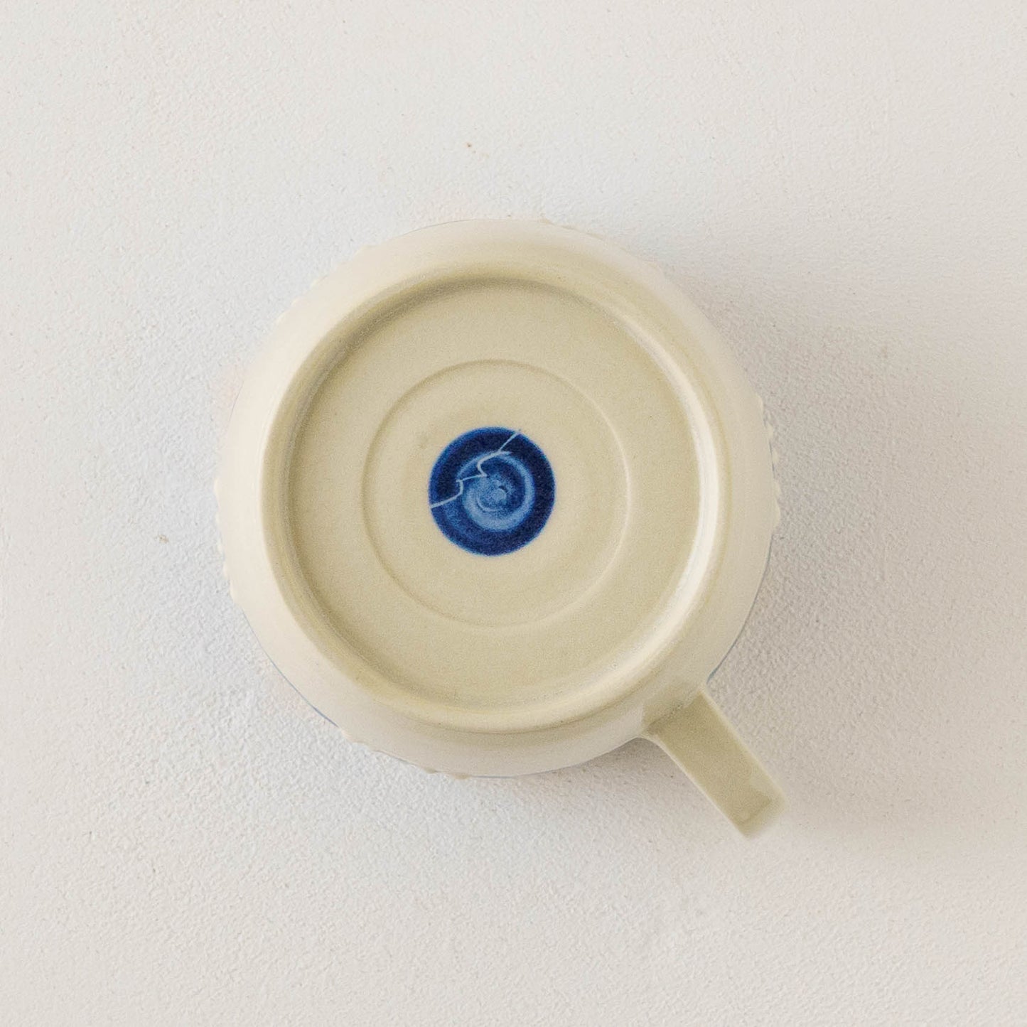 指描更紗　藍　角マグカップ｜アダチノポタリ