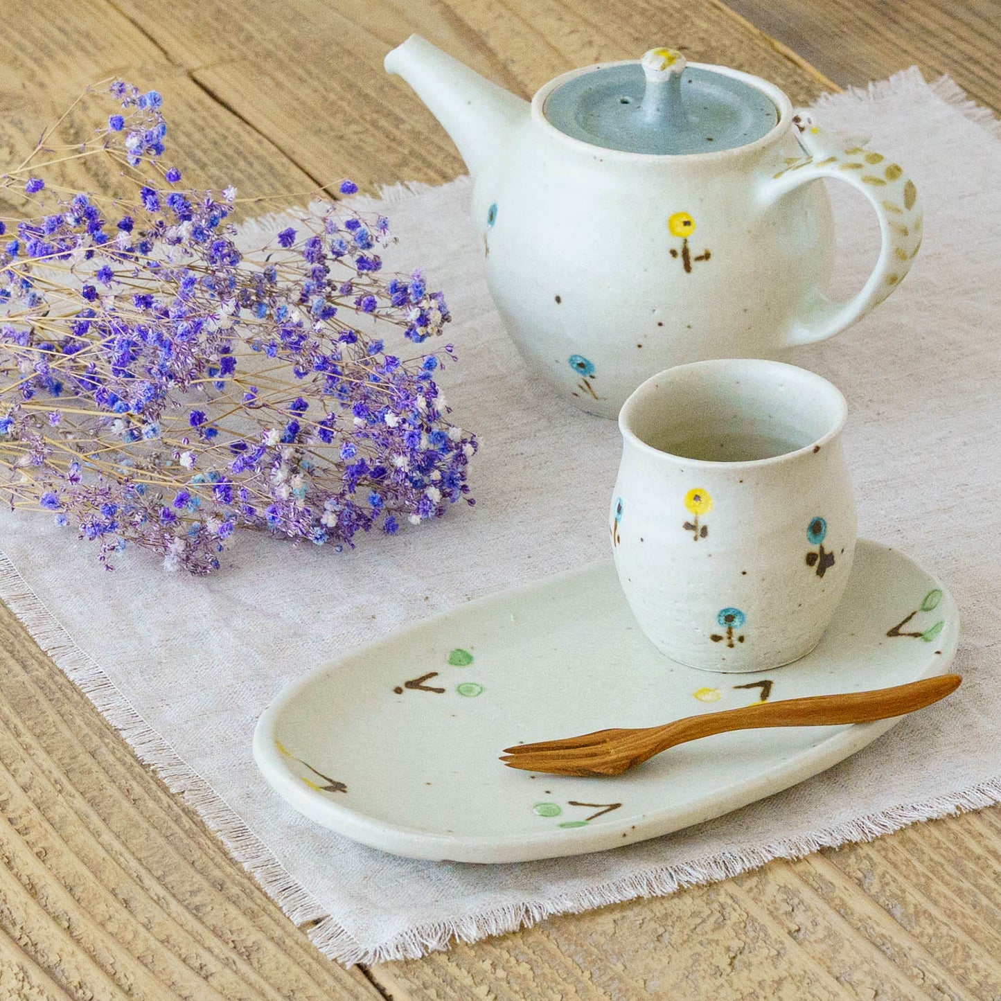 Flute cup S flower white | Harada Haruko