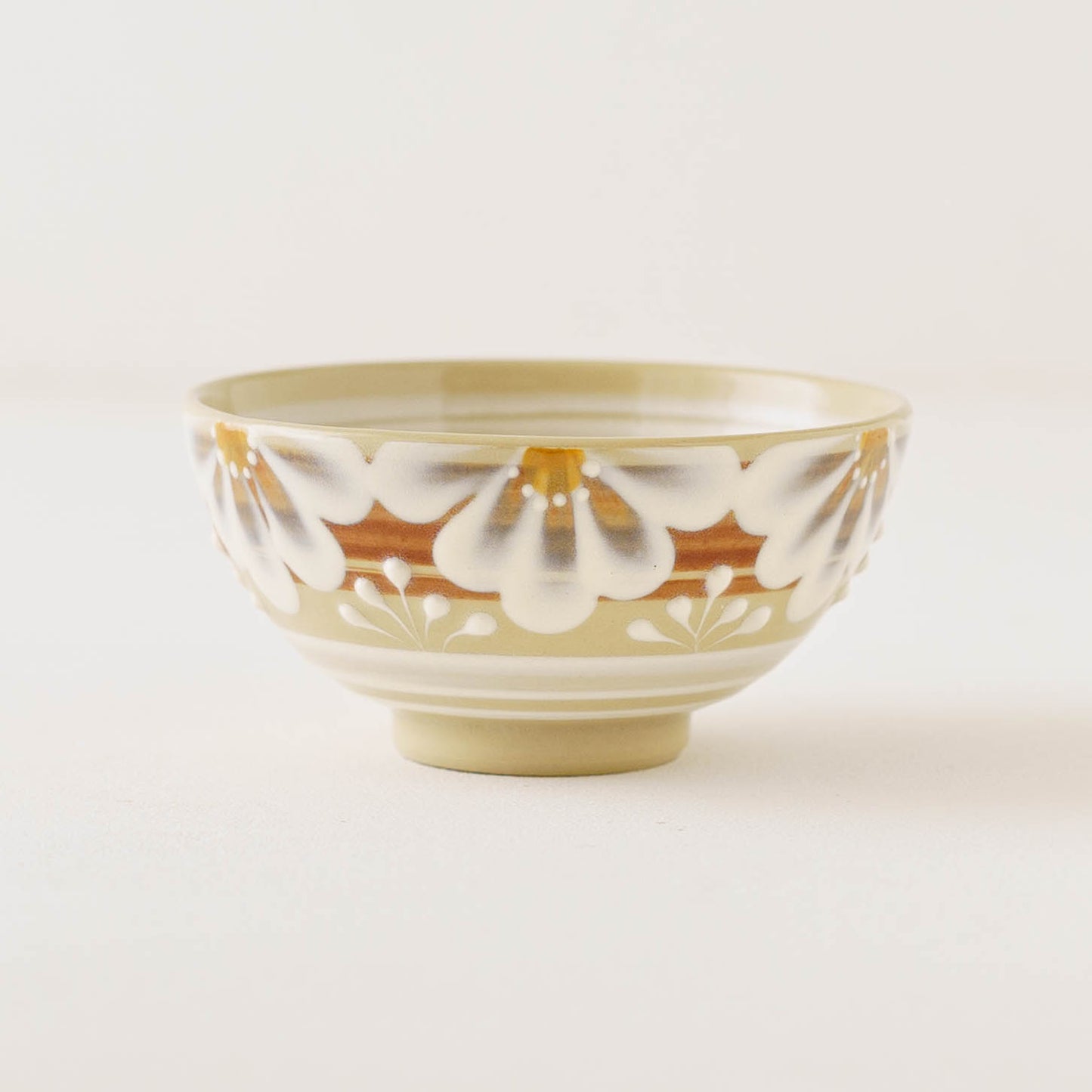 指描更紗　茶　飯碗｜アダチノポタリ