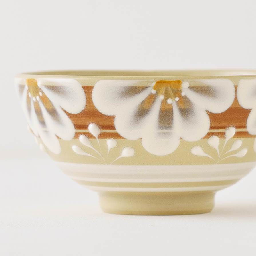 指描更紗　茶　飯碗｜アダチノポタリ