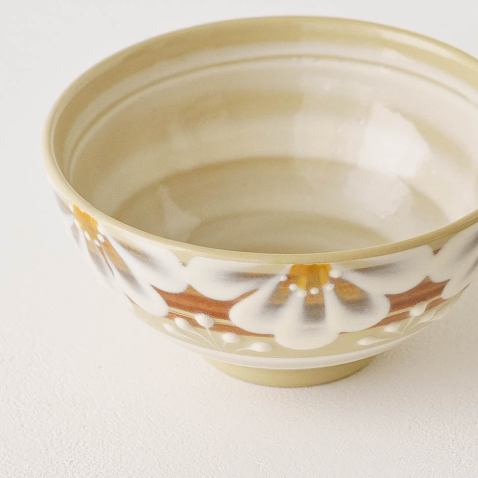 指描更紗　茶　飯碗｜アダチノポタリ